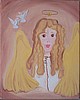 Angel Love Original on Canvas by Kim Meagher (pronounced Ma-her)  SOLD